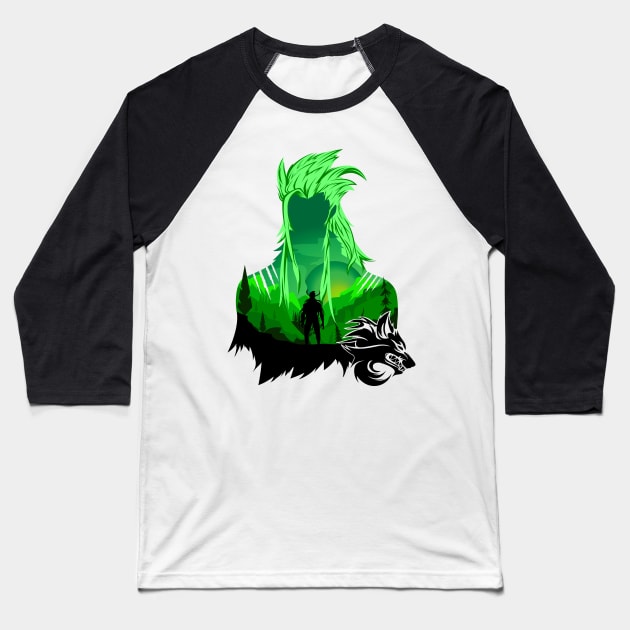 NOBLESSE MUZAKA LORD WEREWOLF Baseball T-Shirt by Minami14R